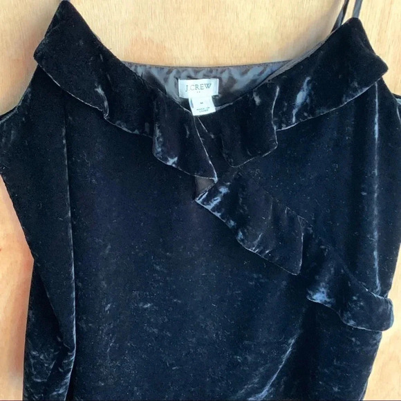 J. Crew Velvet Ruffled Tank Top - Picture 3 of 10